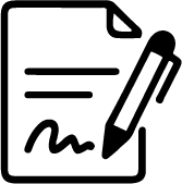 Sign agreement icon